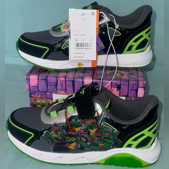 Toddler Teenage Mutant Ninja Turtles Sneakers Size: 1 - Picture 8 of 12